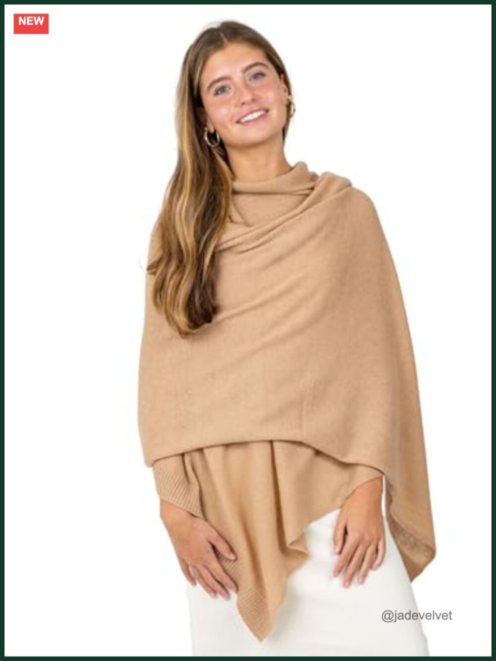 Luxurious Cashmere Wool Blend Wrap Shawl Pashmina 78x27 Lightweight Travel